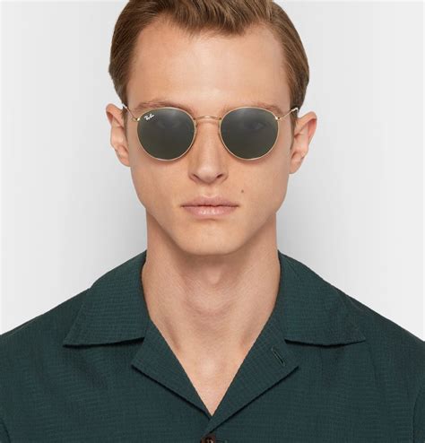 round wire frame sunglasses men's.